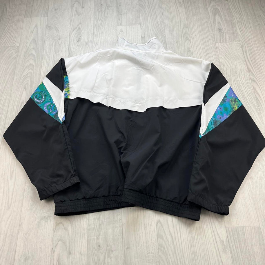 VINTAGE 90s REEBOK WINDBREAKER JACKET BLACK