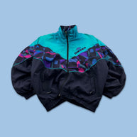 VINTAGE 90s UMBRO FUNKY PADDED TRACK JACKET MULTI