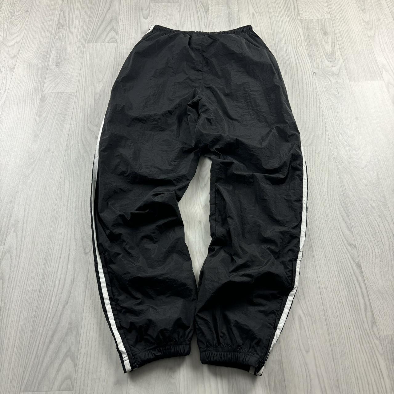 VINTAGE 90s ADIDAS BAGGY TRACKSUIT BOTTOMS BLACK