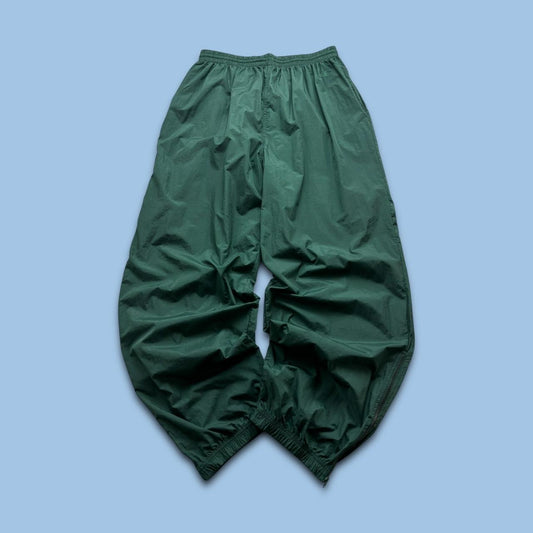 VINTAGE Y2K CHAMPION BAGGY SHELL TRACKSUIT BOTTOMS GREEN