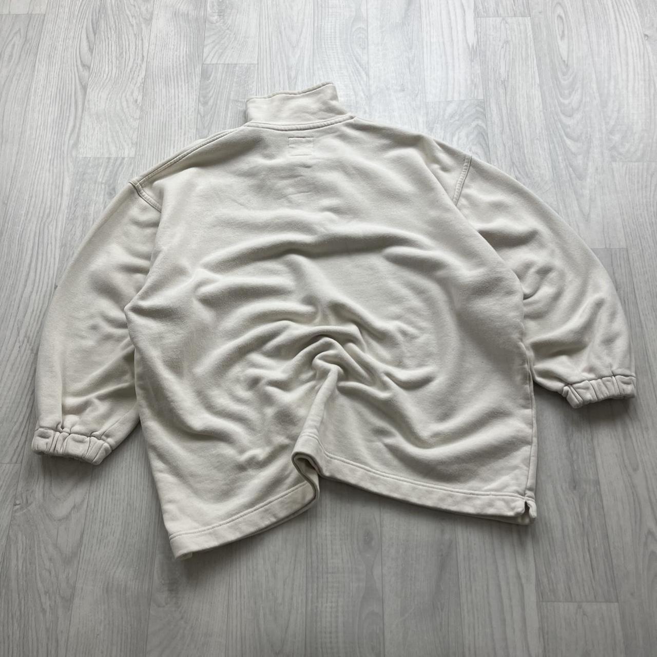 VINTAGE Y2K NIKE QUARTER ZIP SWEATSHIRT CREAM