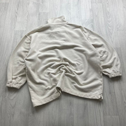 VINTAGE Y2K NIKE QUARTER ZIP SWEATSHIRT CREAM