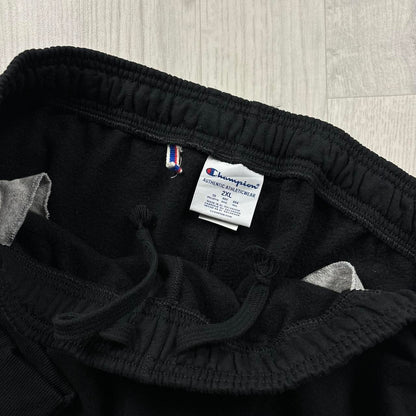 VINTAGE 00s CHAMPION BAGGY COTTON SWEATPANTS BLACK