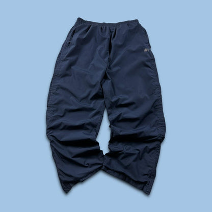 VINTAGE Y2K STARTER BAGGY TRACKSUIT BOTTOMS NAVY