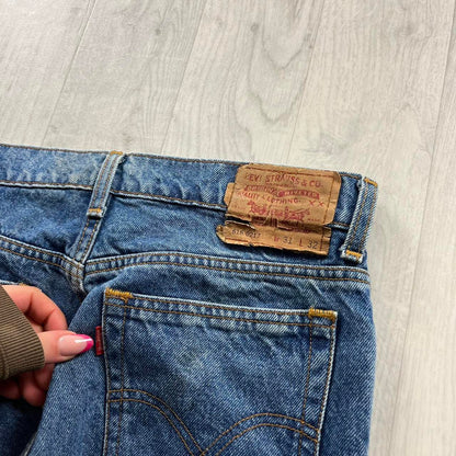 VINTAGE LEVIS RED TABS STRAIGHT TAPERED JEANS BLUE