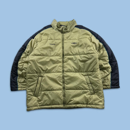 VINTAGE Y2K UMBRO PUFFER JACKET GREEN