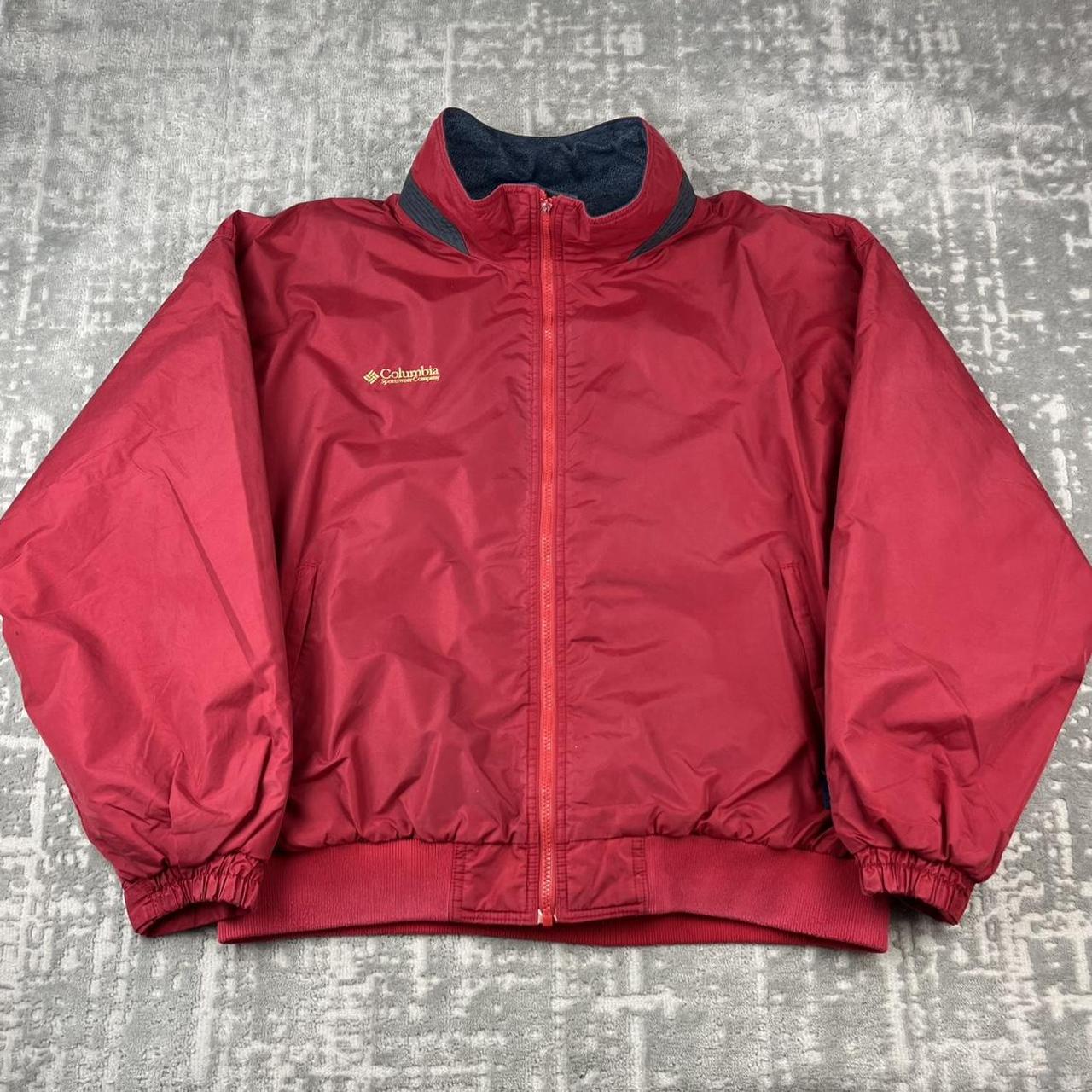 VINTAGE 00s COLUMBIA UTILITY BOMBER JACKET RED