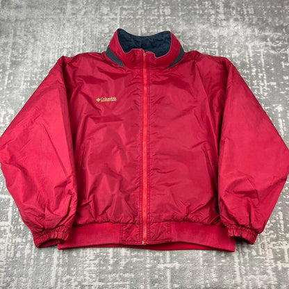 VINTAGE 00s COLUMBIA UTILITY BOMBER JACKET RED