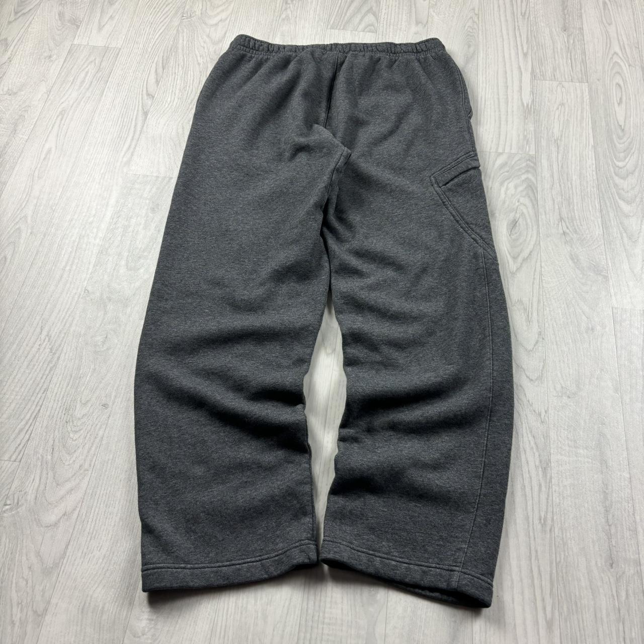 VINTAGE 00s NIKE BAGGY COTTON SWEATPANTS CHARCOAL GREY
