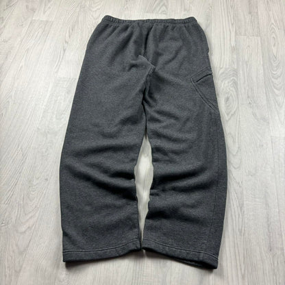 VINTAGE 00s NIKE BAGGY COTTON SWEATPANTS CHARCOAL GREY