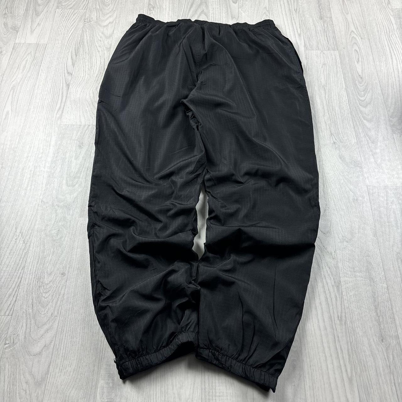 VINTAGE 90s ADIDAS BAGGY TRACKSUIT BOTTOMS BLACK