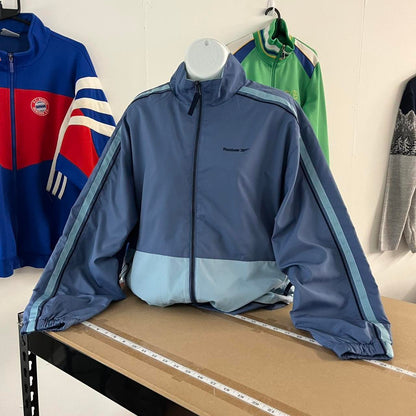 VINTAGE Y2K REEBOK WINDBREAKER TRACK JACKET BLUE LILAC