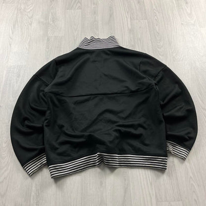 VINTAGE Y2K NIKE TRACK JACKET BLACK WHITE