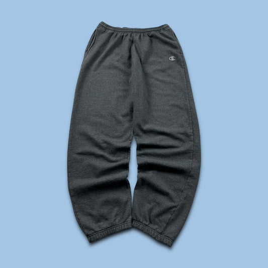 VINTAGE 00s CHAMPION BAGGY COTTON SWEATPANTS CHARCOAL GREY