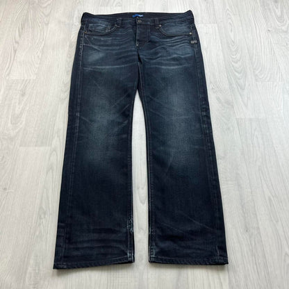 VINTAGE G STAR STRAIGHT LEG JEANS NAVY