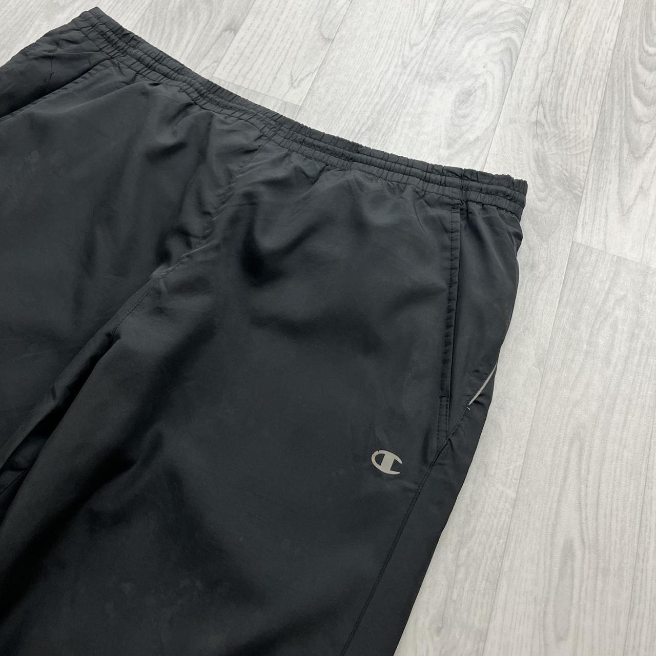 VINTAGE Y2K CHAMPION BAGGY TRACKSUIT BOTTOMS BLACK