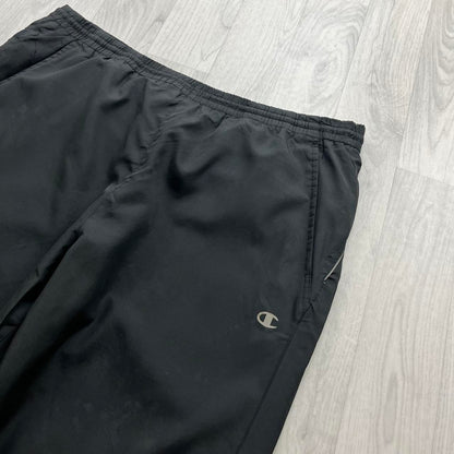 VINTAGE Y2K CHAMPION BAGGY TRACKSUIT BOTTOMS BLACK