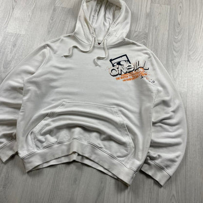 VINTAGE Y2K O’NEILL GRAPHIC HOODIE WHITE