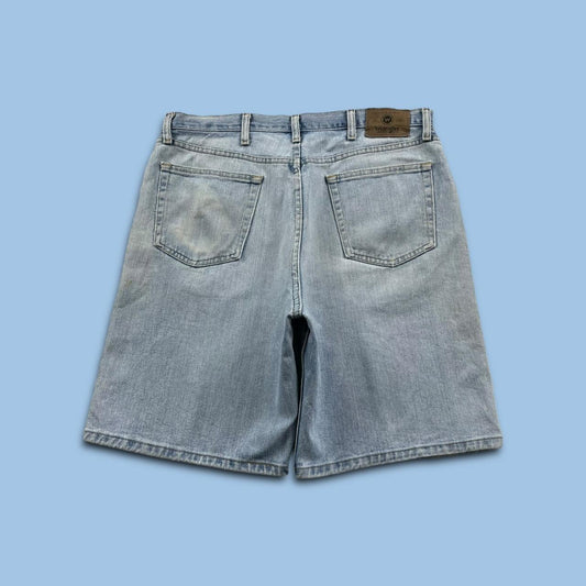 VINTAGE WRANGLER BAGGY LOOSE SKATER JORTS LIGHT BLUE (36w)