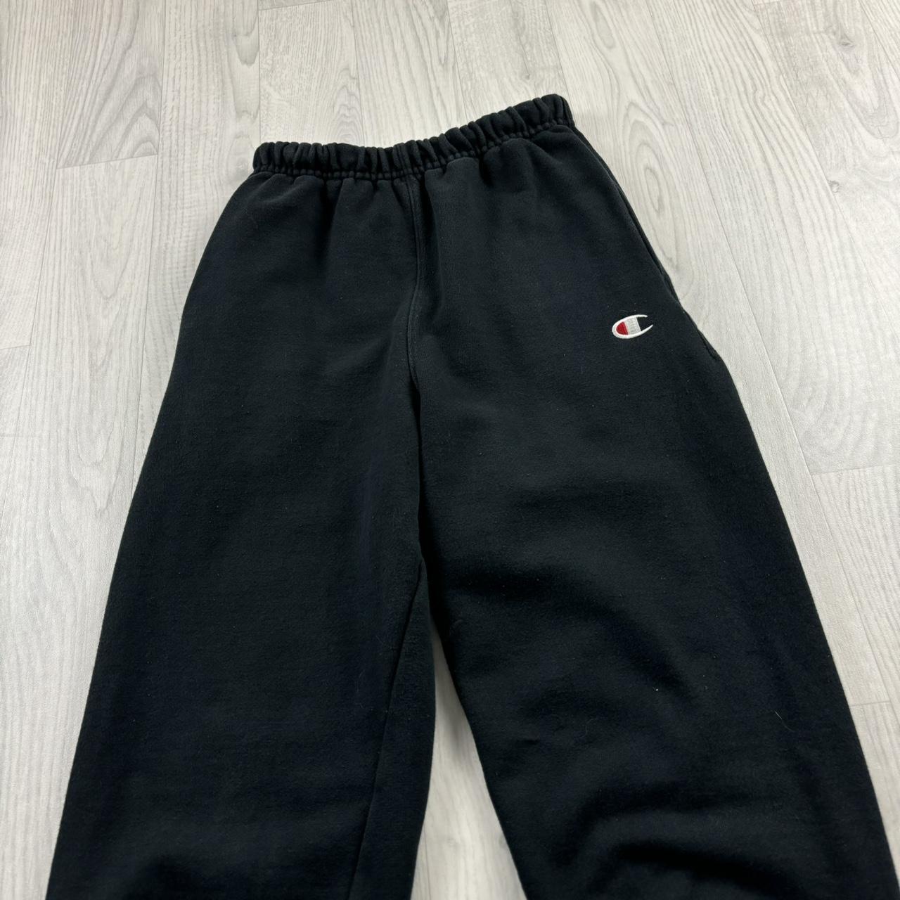 VINTAGE 00s CHAMPION COTTON SWEATPANTS BLACK