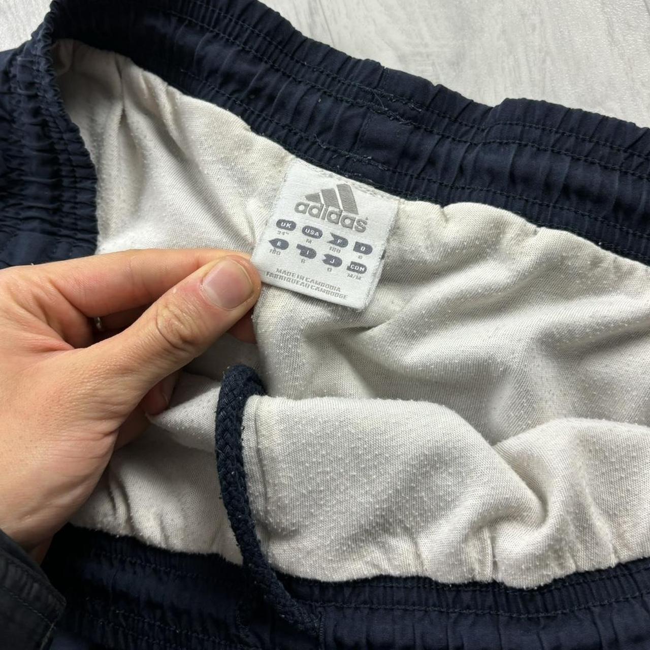 VINTAGE Y2K ADIDAS BAGGY TRACKSUIT BOTTOMS NAVY