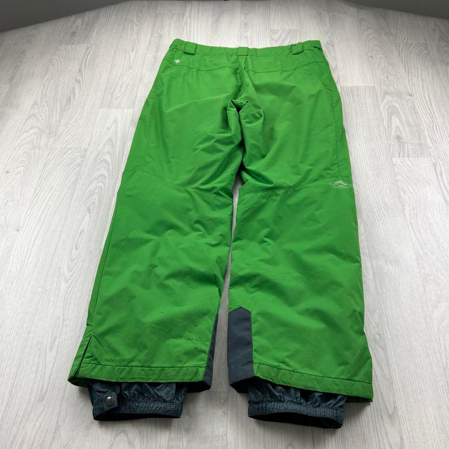 VINTAGE Y2K COLUMBIA BAGGY SKI PANTS SALOPETTES GREEN