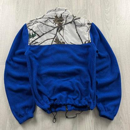 VINTAGE REALTREE ZIP UP FLEECE JACKET CAMO BLUE