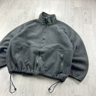 VINTAGE 90s COLUMBIA ZIP UP FLEECE JACKET KHAKI GREEN