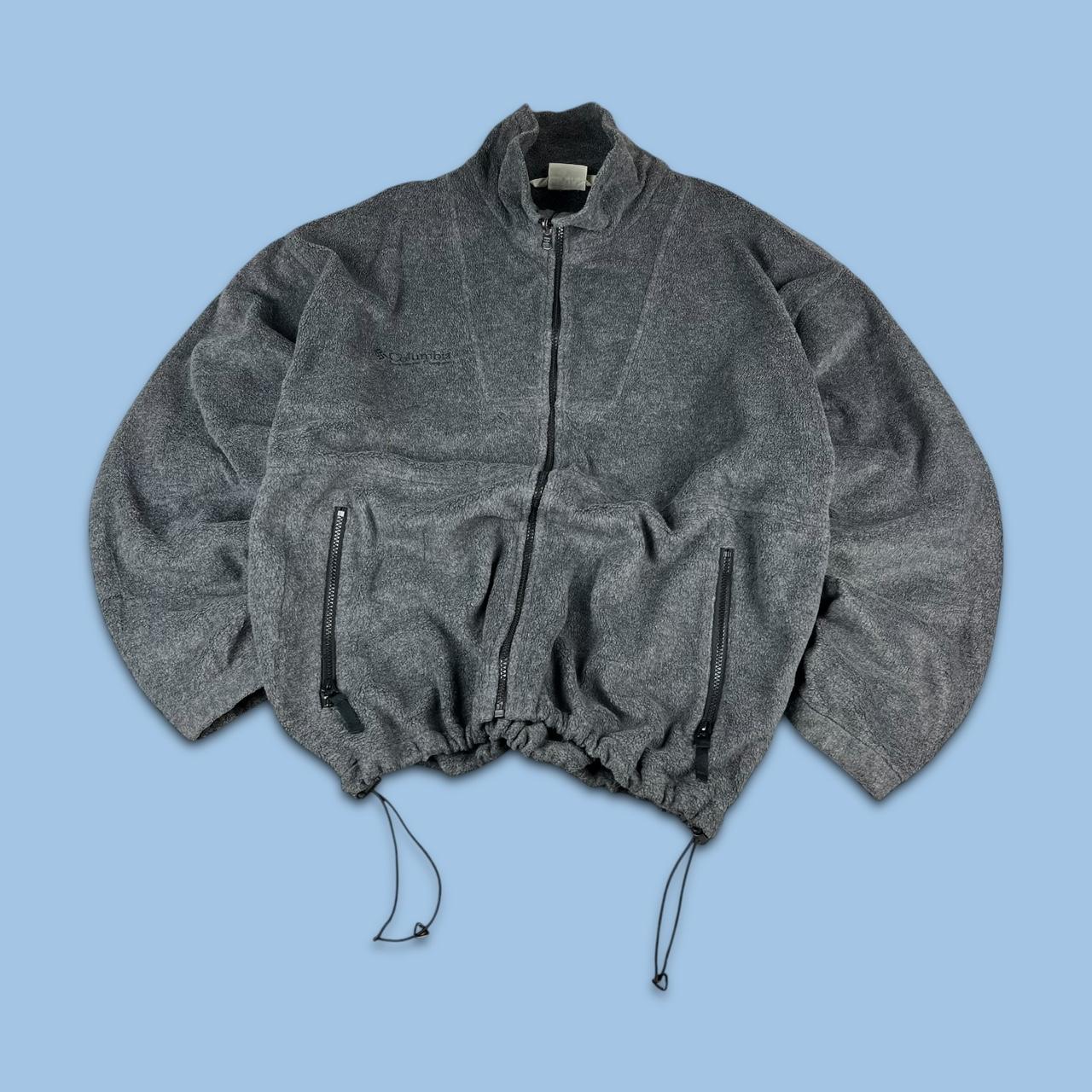 VINTAGE 00s COLUMBIA TECHNICAL FLEECE JACKET GREY