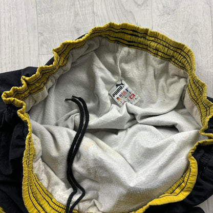 VINTAGE 90s PUMA BAGGY TRACKSUIT BOTTOMS BLACK