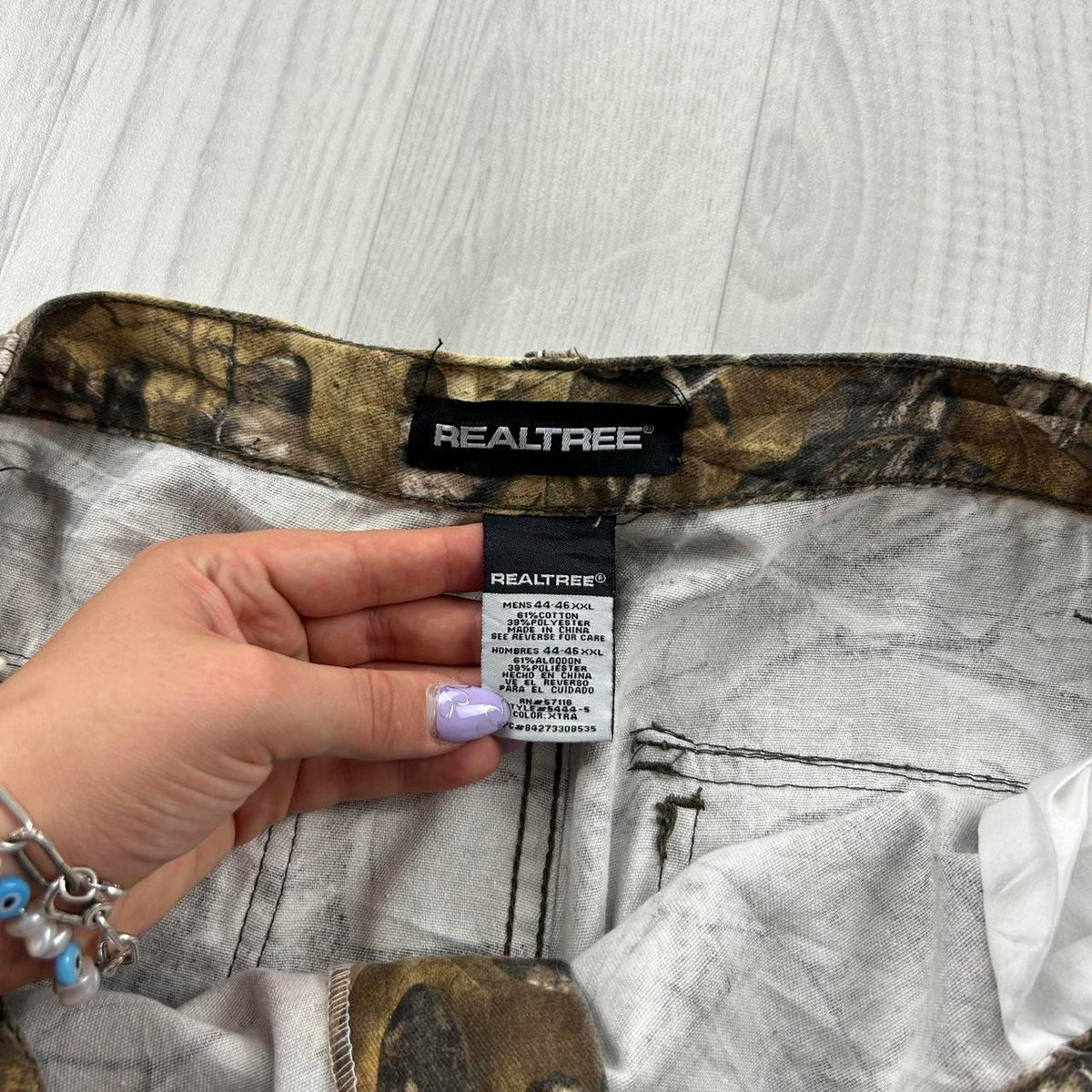 VINTAGE REALTREE WIDE LEG CAMO CARGO PANTS