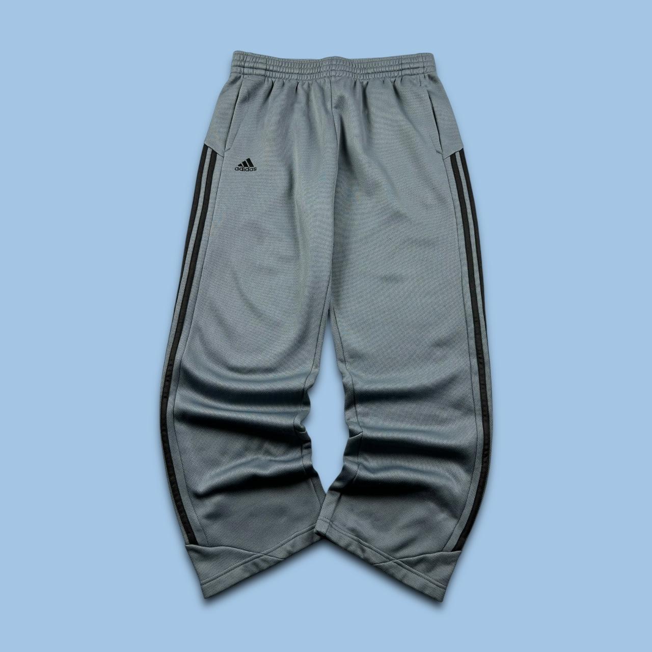 VINTAGE Y2K ADIDAS BAGGY TRACKSUIT BOTTOMS GREY