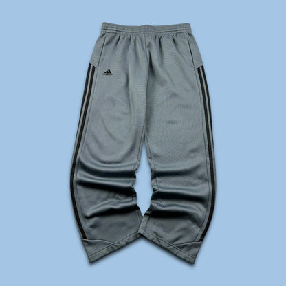 VINTAGE Y2K ADIDAS BAGGY TRACKSUIT BOTTOMS GREY