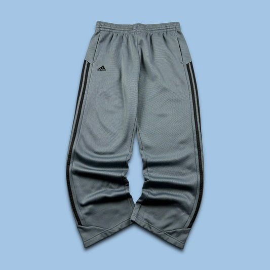 VINTAGE Y2K ADIDAS BAGGY TRACKSUIT BOTTOMS GREY
