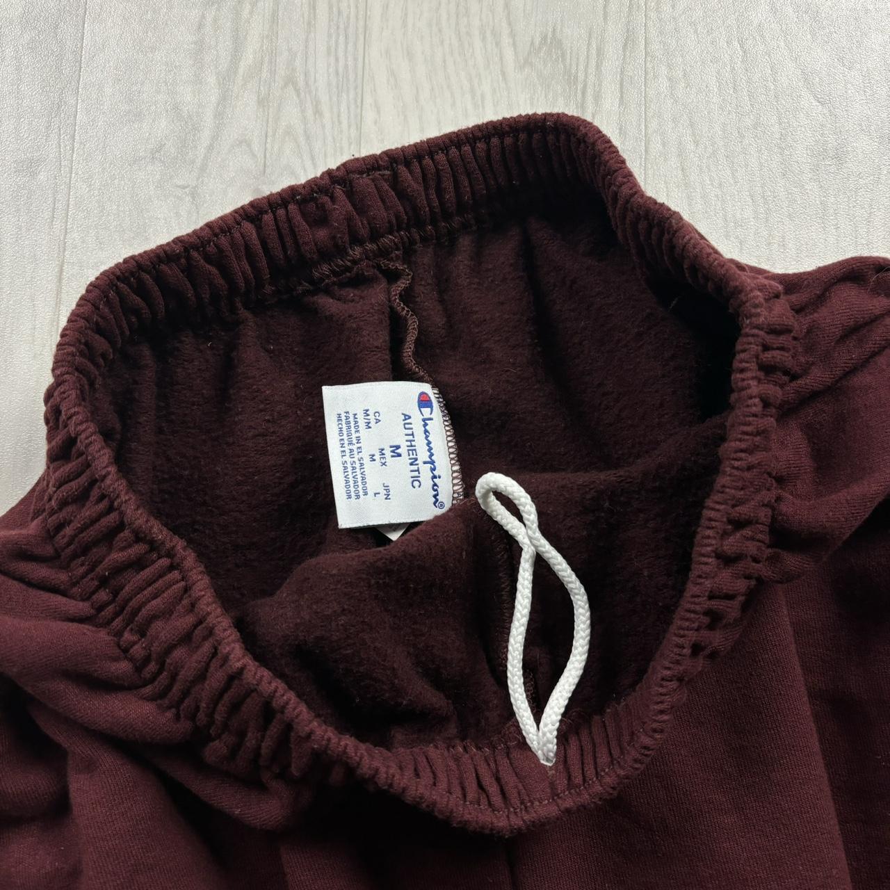 VINTAGE 00s CHAMPION COTTON SWEATPANTS BURGUNDY