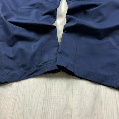 VINTAGE Y2K REEBOK HOCKEY BAGGY TRACKSUIT BOTTOMS NAVY