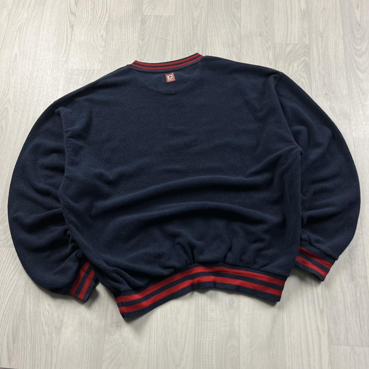 VINTAGE Y2K CHAPS FLEECE SWEATSHIRT NAVY