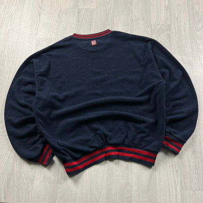 VINTAGE Y2K CHAPS FLEECE SWEATSHIRT NAVY