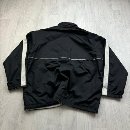 VINTAGE Y2K NIKE REVERSIBLE WINDBREAKER TRACKSUIT JACKET BLACK