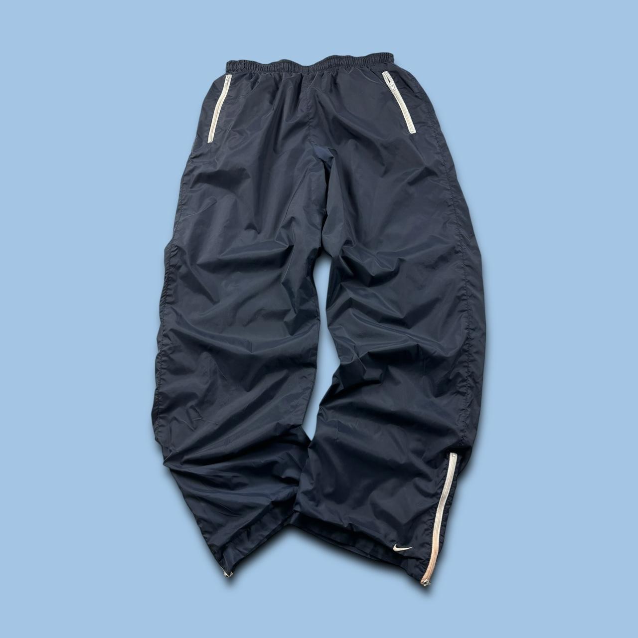 VINTAGE Y2K NIKE BAGGY TRACKSUIT BOTTOMS NAVY