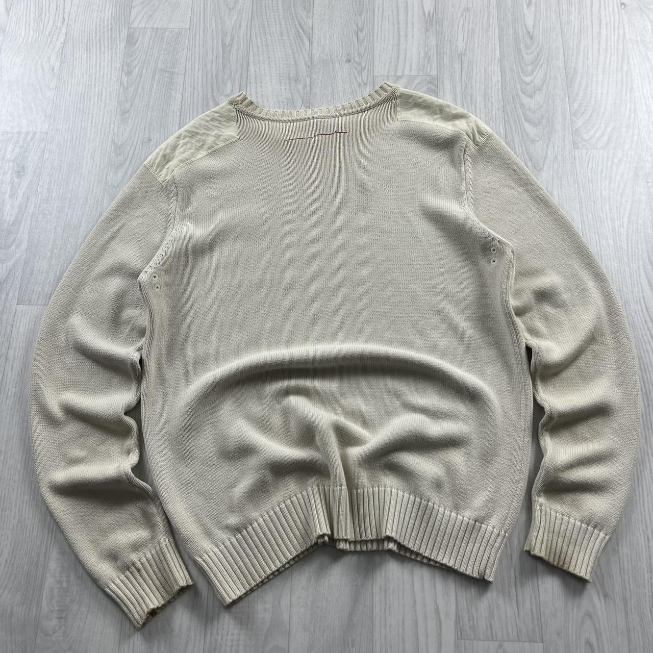 VINTAGE Y2K TEDDY SMITH CHUNKY KNITTED JUMPER CREAM