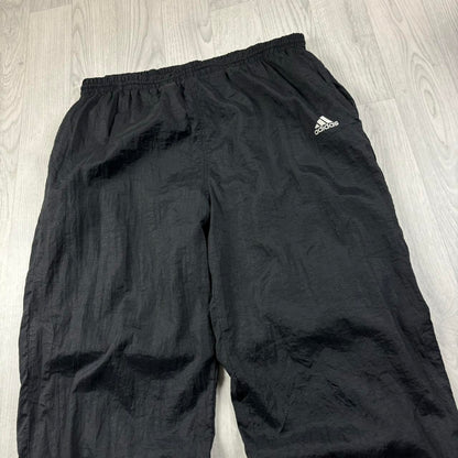 VINTAGE 90s ADIDAS BAGGY TRACKSUIT BOTTOMS BLACK