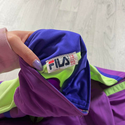 VINTAGE 00s FILA ZIP UP TRACK JACKET PURPLE