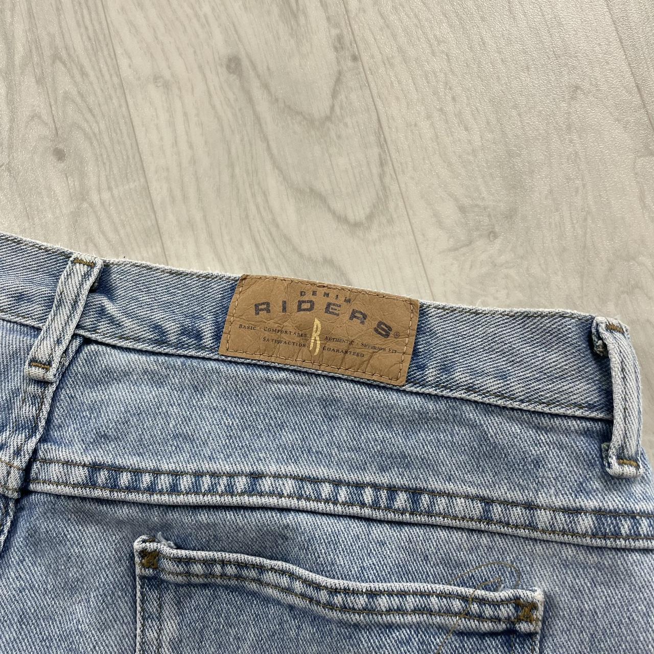 VINTAGE LEE RIDERS BAGGY LOOSE SKATER JORTS LIGHT BLUE (34w)