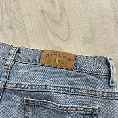 VINTAGE LEE RIDERS BAGGY LOOSE SKATER JORTS LIGHT BLUE (34w)