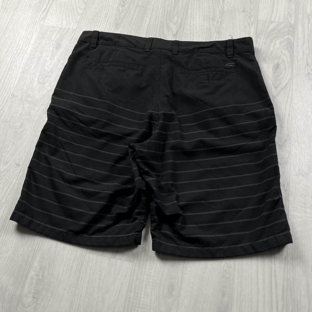VINTAGE Y2K O’NEILL STRIPED BAGGY LOOSE BOARD SURF SHORTS BLACK