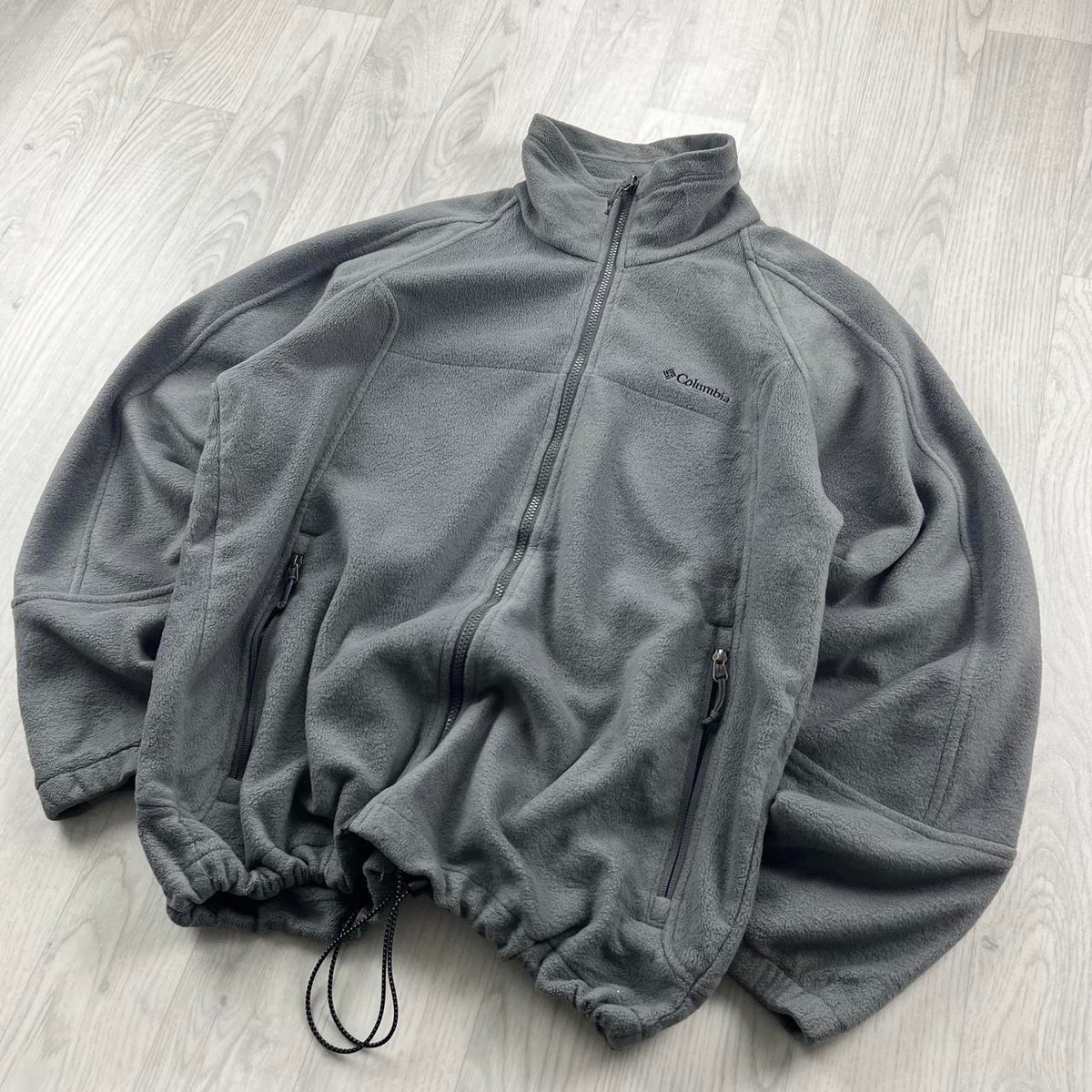 VINTAGE Y2K COLUMBIA TECHNICAL FLEECE JACKET GREY