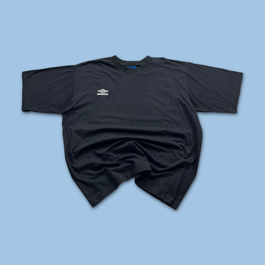 VINTAGE 90s UMBRO SMALL LOGO T SHIRT BLACK