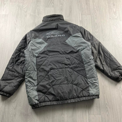 VINTAGE Y2K UMBRO PUFFER JACKET GREY