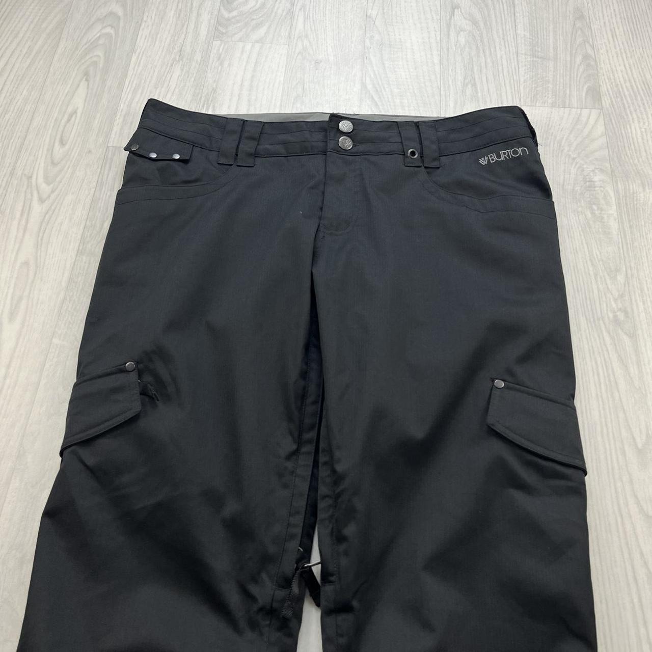 VINTAGE Y2K BURTON LOW RISE SKI PANTS SALOPETTES BLACK